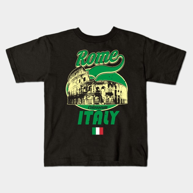 colosseum rome Kids T-Shirt by absolemstudio